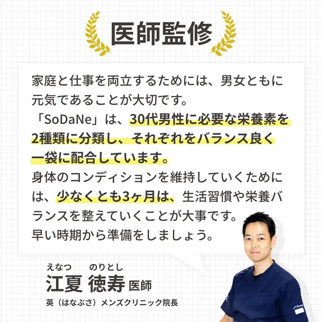 英メンズクリニック院長の江夏徳寿先生が監修
